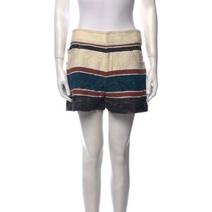 NWT Derek Lam 10 Crosby Woven Tweed Striped Shorts